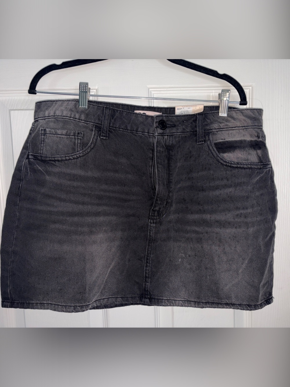 SO Black Mini Denim Skirt